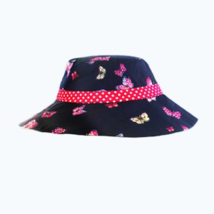Fabulous Butterfly printed Blue Cotton Sunhat